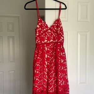 Red Lace dress XS size 2